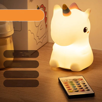 Silicone Unicorn Night Lamp
