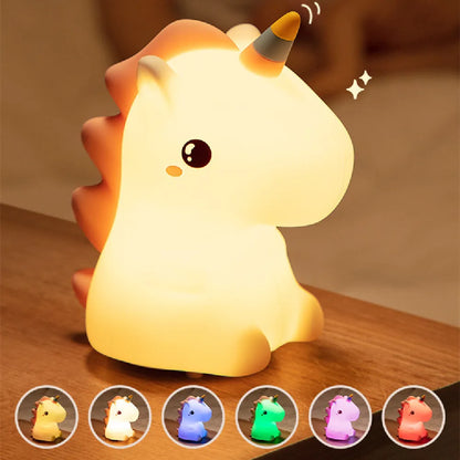 Silicone Unicorn Night Lamp