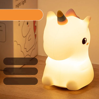 Silicone Unicorn Night Lamp