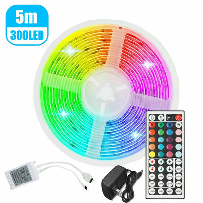 32FT Colorful LED Strip Lights with Remote - Waterproof