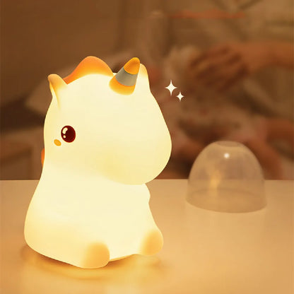Silicone Unicorn Night Lamp