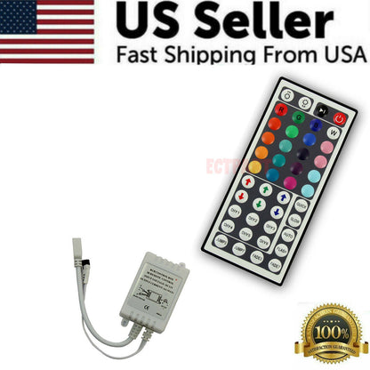 32FT Colorful LED Strip Lights with Remote - Waterproof